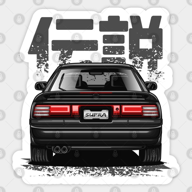 JDM Legend Supra MK-3 (Onyx Black) Sticker by Jiooji Project